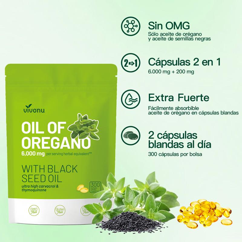 Oregano Oil with Black Seed Oil