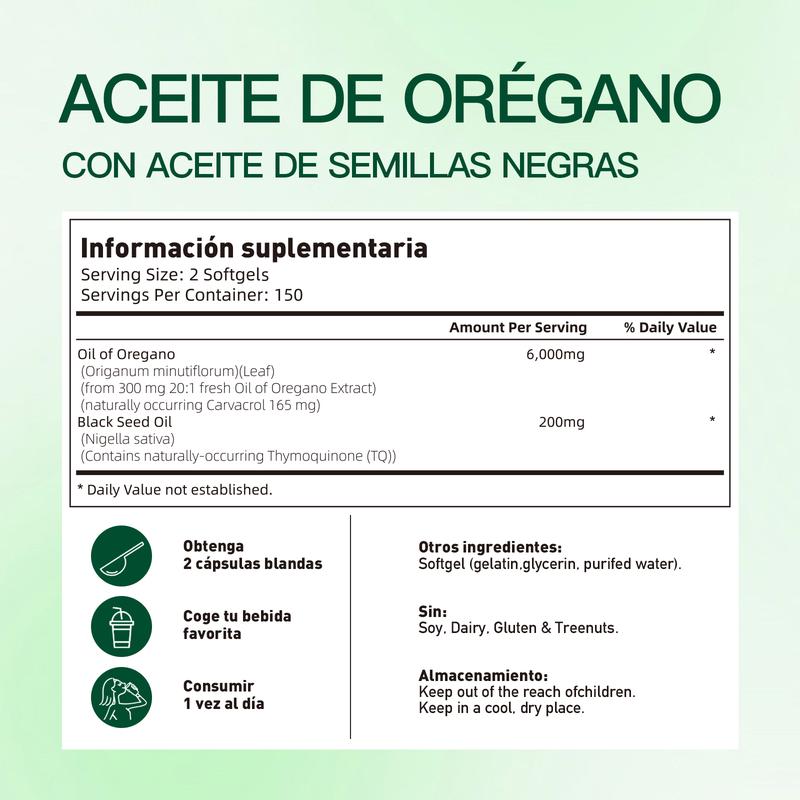 Oregano Oil with Black Seed Oil