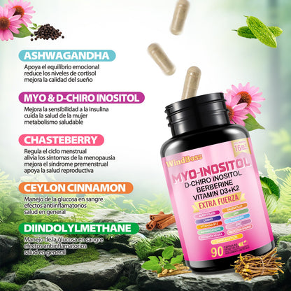 Cortisol-Support &amp; Myo-Inositol Multivitamin Combo | Extra Strength All-in-One Supplement-1 pc 