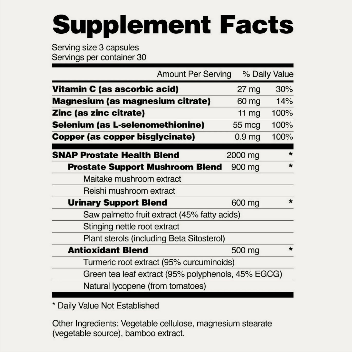 INOVA Supplements Prostate Health + Nitric Oxide Combo