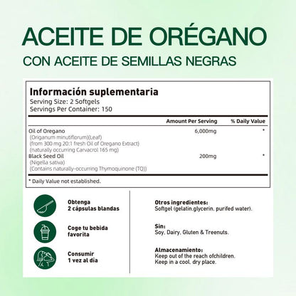 Oregano Oil with Black Seed Oil