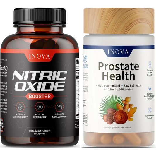 INOVA Supplements Prostate Health + Nitric Oxide Combo